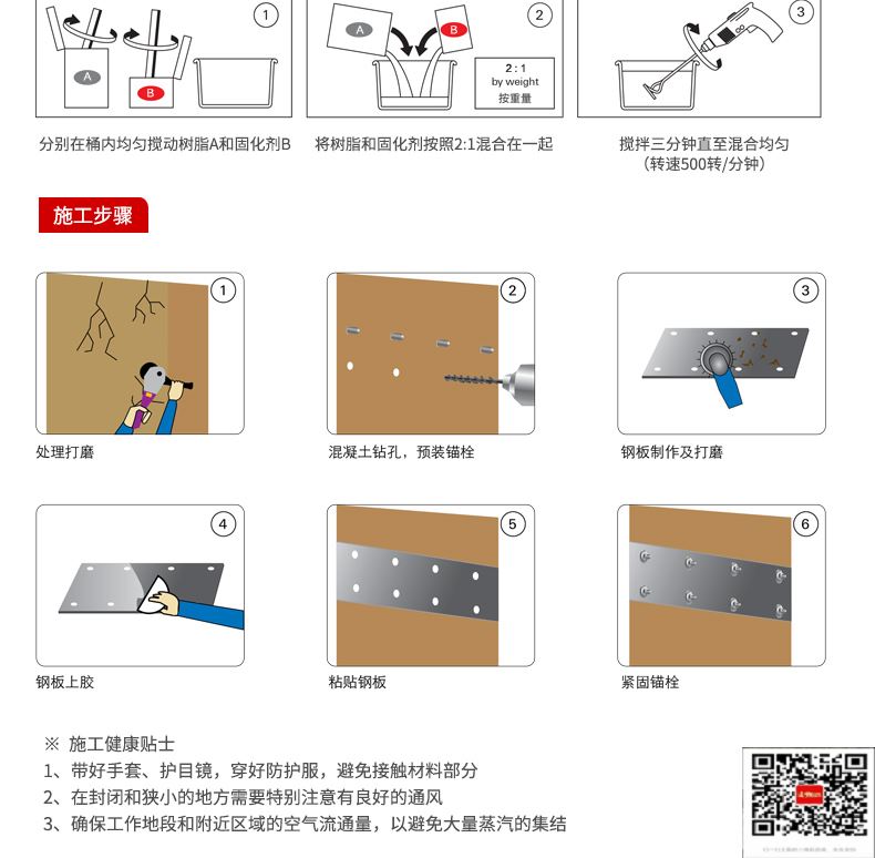 包钢怀远粘钢加固施工过程